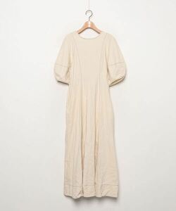 「natural couture」 半袖ワンピース LARGE オフホワイト レディース