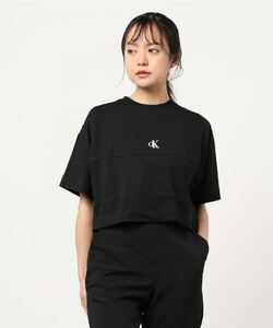 「Calvin Klein Jeans」 半袖Tシャツ X-SMALL ブラック レディース