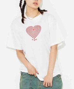 「X-girl」 半袖Tシャツ L ホワイト レディース