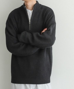 「SENSE OF PLACE by URBAN RESEARCH」 長袖ニット MEDIUM チャコールグレー メンズ