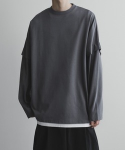 「remer」 長袖Tシャツ MEDIUM アッシュグレー メンズ