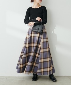 「natural couture」 ロングスカート MEDIUM ブルー レディース