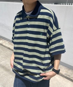 「U.S. POLO ASSN.」 半袖ポロシャツ LARGE ネイビー メンズ