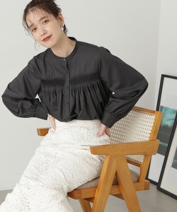 「N.（N. Natural Beauty Basic）」 長袖ブラウス MEDIUM チャコール レディース