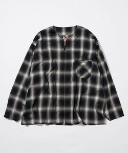 「HINSON」 長袖シャツ LARGE ブラック メンズ