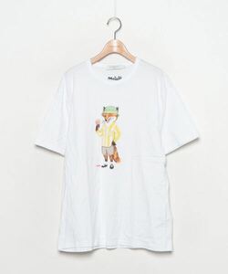 「Maison Kitsune」 半袖Tシャツ L ホワイト メンズ