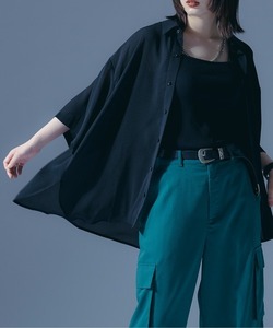 「Ellno Loset」 半袖シャツ MEDIUM ブラック メンズ