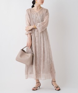 「Loungedress」 長袖ワンピース FREE ベージュ レディース