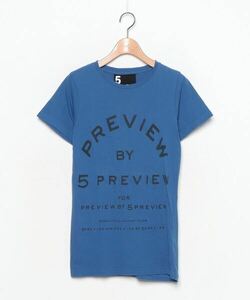 「5PREVIEW」 半袖Tシャツ X-SMALL ブルー レディース