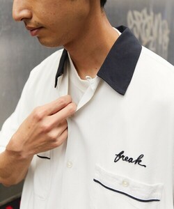 「FREAK'S STORE」 半袖シャツ MEDIUM オフホワイト メンズ