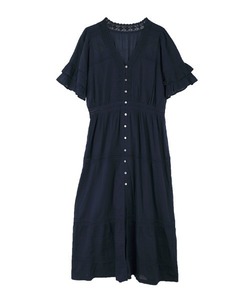 「axes femme」 半袖ワンピース MEDIUM ネイビー レディース