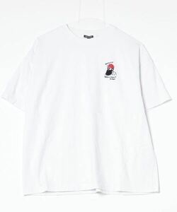 「FREAK'S STORE」 刺繍半袖Tシャツ L ホワイト メンズ