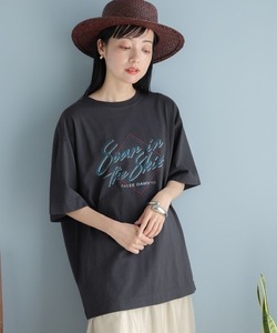 「LOWRYS FARM」 半袖Tシャツ FREE チャコールグレー レディース