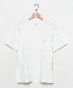 「DANTON」 ワンポイント半袖Tシャツ - ホワイト メンズ