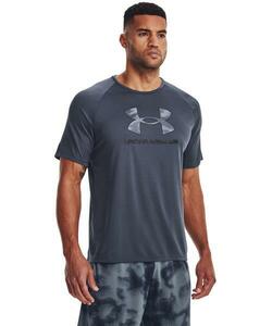 「UNDER ARMOUR」 半袖Tシャツ L チャコールグレー メンズ