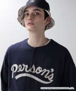 「PERSON'S」 半袖シャツ LARGE ブルー メンズ