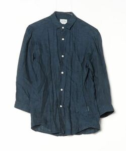 「URBAN RESEARCH」 7分袖シャツ MEDIUM ネイビー メンズ