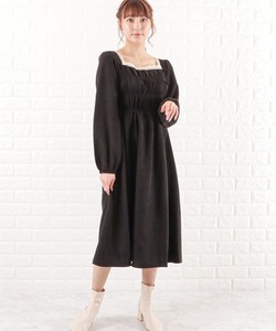 「Lace Ladies」 長袖ワンピース X-LARGE ブラック レディース