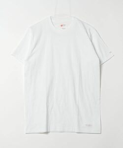 「DELUXE」 ワンポイント半袖Tシャツ「HANESコラボ」 M ホワイト メンズ