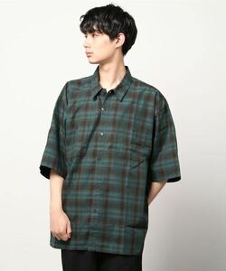 「BEAMS」 半袖シャツ MEDIUM グリーン メンズ