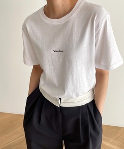 「CANAL JEAN」 半袖Tシャツ ONE SIZE ホワイト レディース
