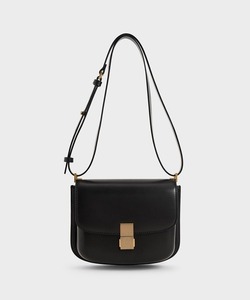 「CHARLES & KEITH」 ショルダーバッグ M ブラック レディース