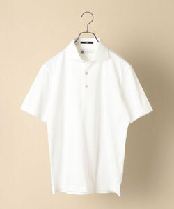 「SHIPS」 半袖ポロシャツ SMALL ホワイト メンズ