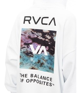 「RVCA」 プルオーバーパーカー SMALL ホワイト メンズ