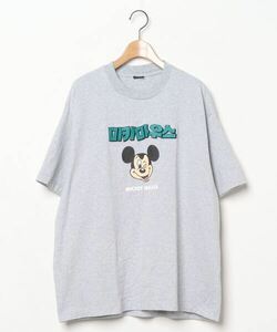 「FREAK'S STORE」 「Disney」半袖Tシャツ SMALL ライトグレー メンズ