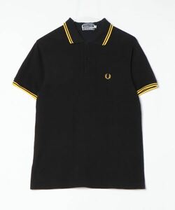 「FRED PERRY」 半袖ポロシャツ X-SMALL ブラック メンズ