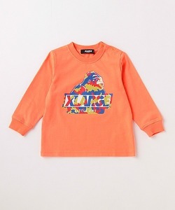 「XLARGE KIDS」 「KIDS」長袖カットソー 120cm オレンジ キッズ