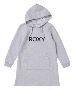 「ROXY」 「KIDS」長袖ワンピース 140 グレー キッズ