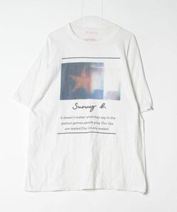 「Little sunny bite」 Tシャツワンピース - ホワイト レディース