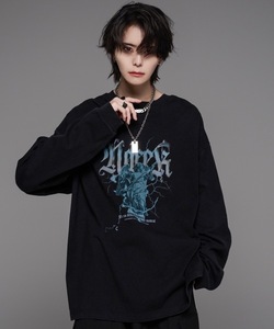 「ADRER」 長袖Tシャツ MEDIUM ダークブラック メンズ