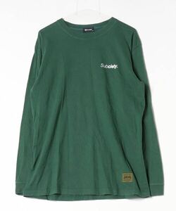 「Subciety」 長袖Tシャツ X-LARGE グリーン メンズ