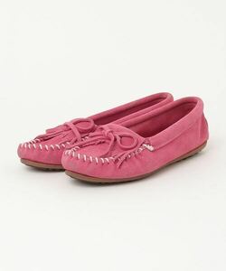 「Minnetonka」 モカシンシューズ 7.5 ピンク レディース