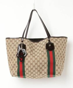 「GUCCI」 トートバッグ - ベージュ レディース