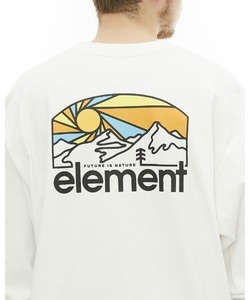 「ELEMENT」 長袖Tシャツ MEDIUM ホワイト メンズ