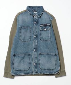 「TOMMY JEANS」 デニムジャケット MEDIUM ブルー メンズ