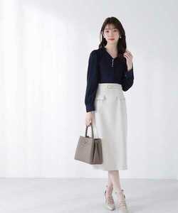 「PROPORTION BODY DRESSING」 タイトスカート SMALL ベージュ レディース