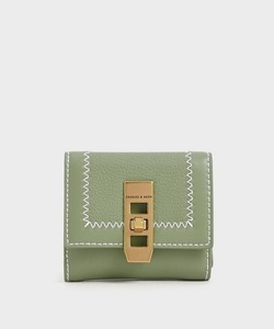 「CHARLES & KEITH」 財布 - セージグリーン レディース