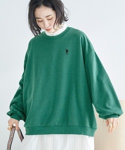 「U.S. POLO ASSN.」 スウェットカットソー FREE グリーン レディース