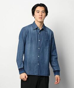 「The DUFFER of ST.GEORGE」 長袖シャツ MEDIUM ブルー メンズ