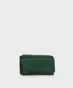 「CHARLES & KEITH」 財布 XX-SMALL ダークグリーン レディース