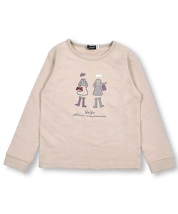 「BeBe」 「KIDS」長袖カットソー 90 ベージュ キッズ