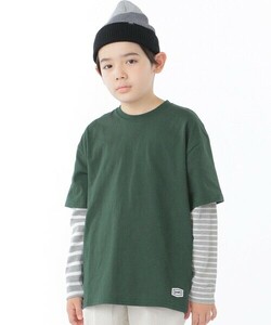 「SHIPS」 「KIDS」長袖カットソー S/145 ダークグリーン キッズ