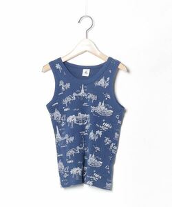 「PETIT BATEAU」 「KIDS」ノースリーブトップス - ネイビー キッズ