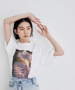 「ADAM ET ROPE'」 半袖Tシャツ M ホワイト系その他2 レディース