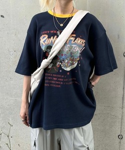 「sedacle」 半袖Tシャツ MEDIUM ネイビー メンズ