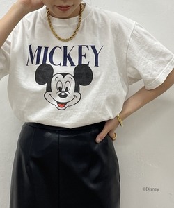 「Loungedress」 「GOOD ROCK SPEED」半袖Tシャツ「Disneyコラボ」 FREE オフホワイト レディース